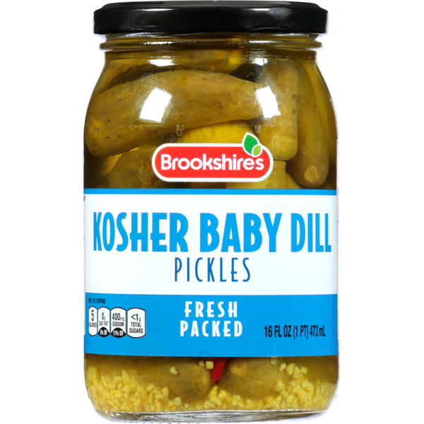 Pickled Goods & Olives Brookshire's Pickles, Kosher Baby Dill, Fresh Packed hero