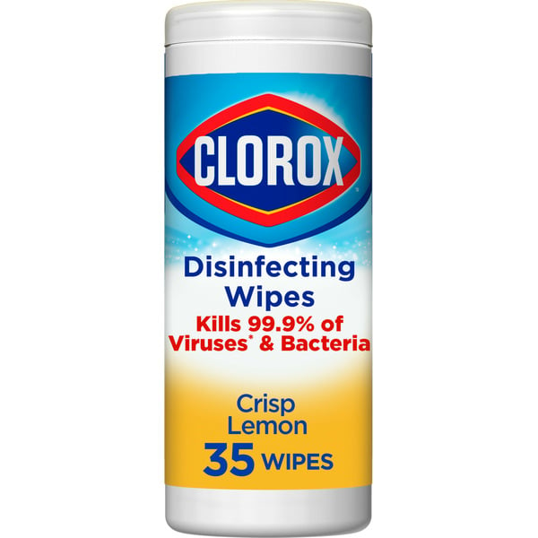 Cleaning Supplies Clorox Disinfecting Wipes, Bleach Free Cleaning Wipes, Crisp Lemon™ hero