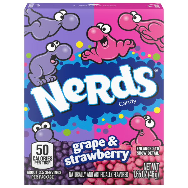 Candy & Chocolate NERDS Candy, Grape & Strawberry hero