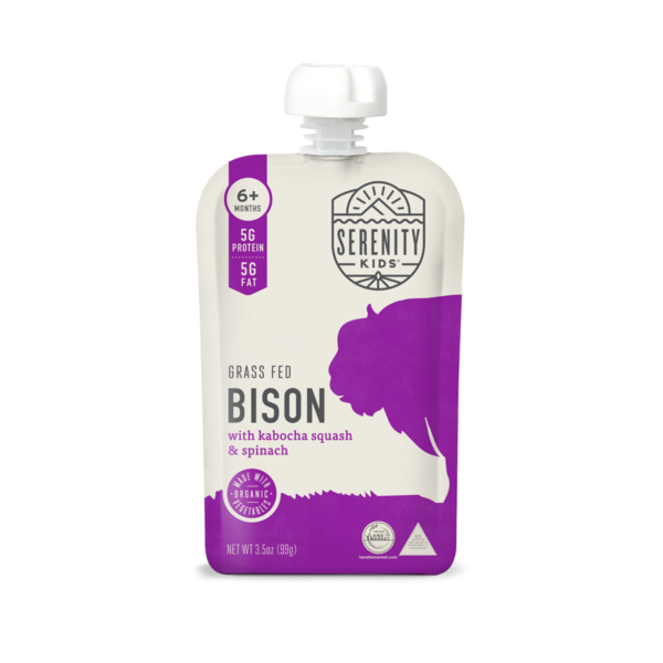 Baby Food & Formula Serenity Kids Grass-Fed Bison with Organic Kabocha Squash & Spinach hero