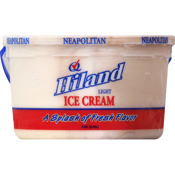 Ice Cream & Ice Hiland Dairy Ice Cream, Light, Neapolitan, Family Pak hero