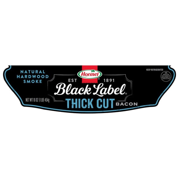 Hot Dogs, Bacon & Sausage Hormel Black Label Bacon 1Lb Thick Sliced hero