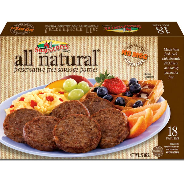 Hot Dogs, Bacon & Sausage Swaggerty's Farm All Natural Breakfast Sausage Patties hero