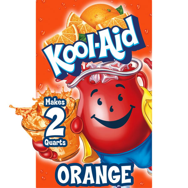 Cocoa & Drink Mixes Kool-Aid Unsweetened Orange Artificially Flavored Powdered Soft Drink Mix hero