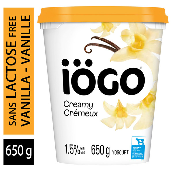 Yogurt iÖGO Creamy Lactose-Free Yogurt Vanilla 1.5% hero