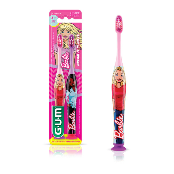 Oral Hygiene Sunstar GUM GUM Barbie Toothbrush, Ages 3+ hero