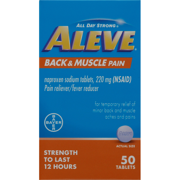 Muscles, Joints & Pain Relief Aleve Back & Muscle Pain, 220 mg, Tablets hero