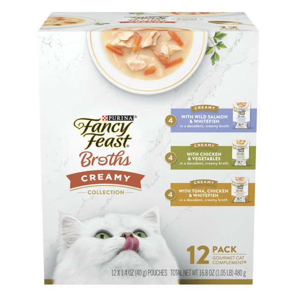 Cat Food & Care Purina Fancy Feast Lickable Broth Topper Complement Creamy Wet Cat Food hero