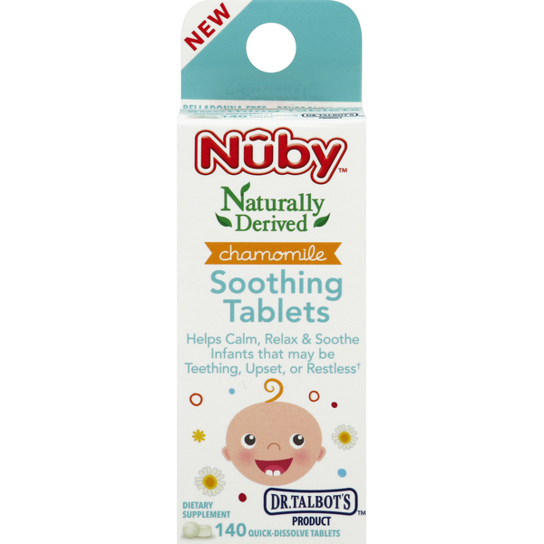 Baby First Aid & Vitamins Nûby Soothing Tablets, Chamomile, Quick Dissolve Tablets hero