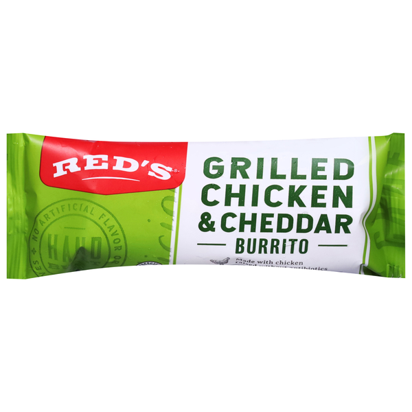 Frozen Burritos Red's Burrito, Grilled Chicken & Cheddar hero