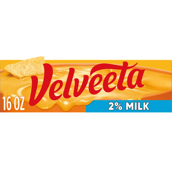 Packaged Cheese VELVEETA 2% Milk Reduced Fat Cheese with 25% Less Fat hero