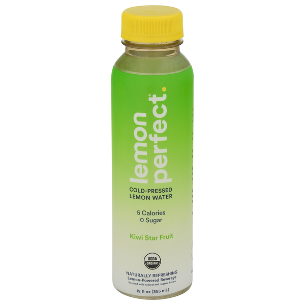 Water, Seltzer & Sparkling Water Lemon Perfect Lemon Water, Cold-Pressed, Kiwi Star Fruit hero