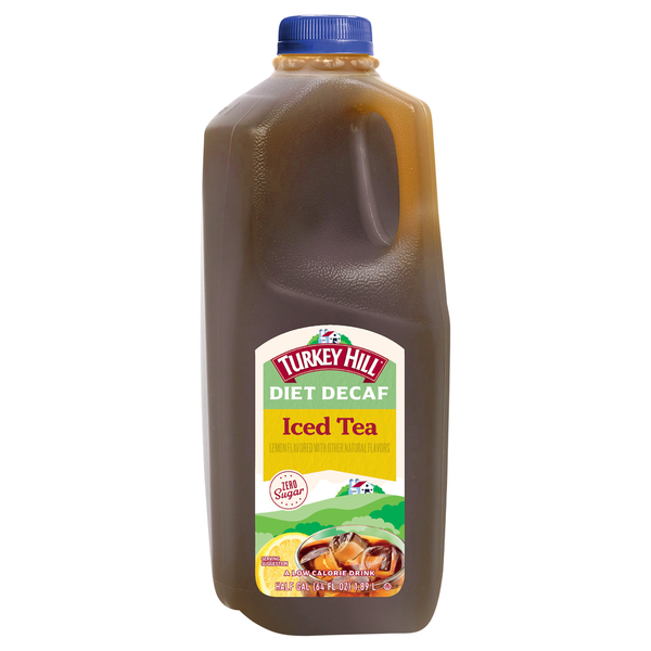 Tea Beverages Turkey Hill Iced Tea, Lemon Flavored, Diet Decaf hero