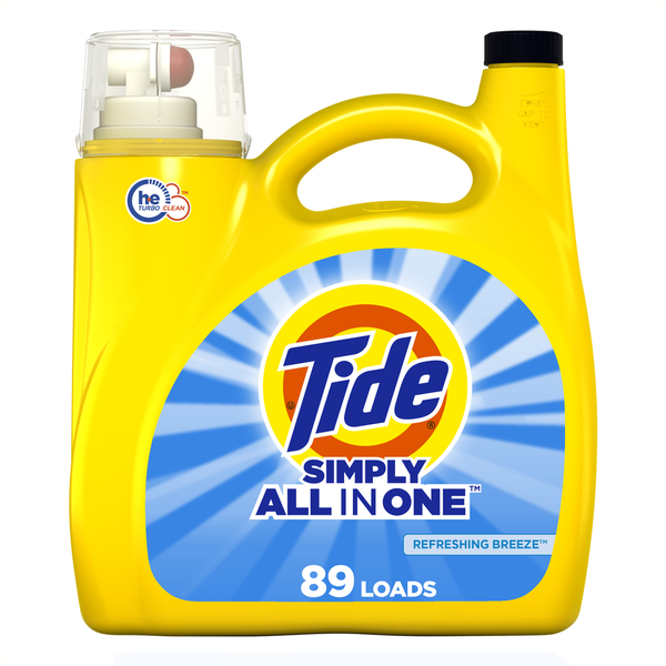 Laundry Tide Simply Liquid Laundry Detergent, Refreshing Breeze hero