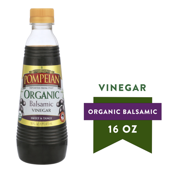 Salad Dressing & Toppings Pompeian Organic Balsamic Vinegar hero