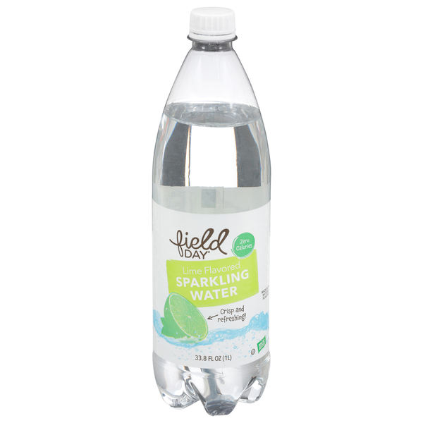 Juice & Nectars FIELD DAY Sparkling Water, Lime Flavored hero