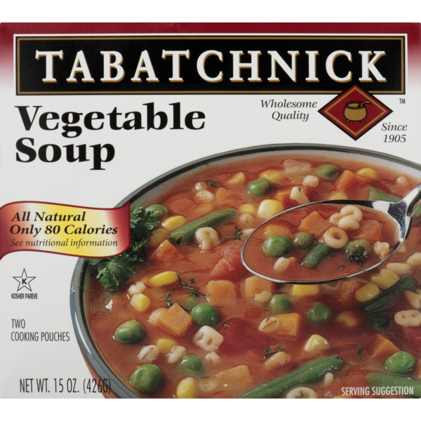 Kosher Foods Tabatchnick Vegetable Soup (Frozen) hero