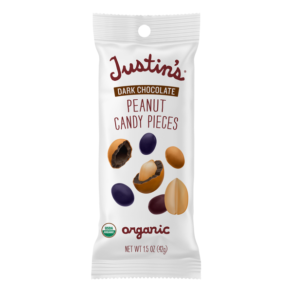 Justin's Dark Chocolate Peanut Candy Pieces hero