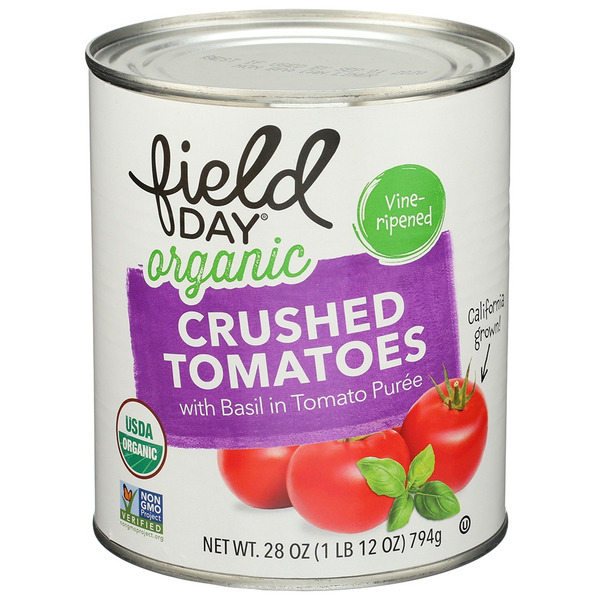 Canned & Jarred Vegetables FIELD DAY Tomatoes, Organic, Crushed, Vine-Ripened hero