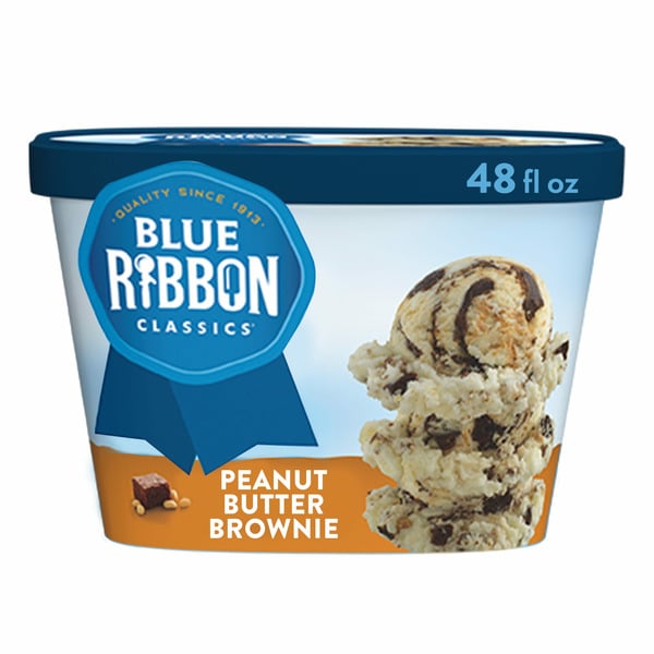 Ice Cream & Ice Blue Ribbon Classics Peanut Butter Brownie Frozen Dessert hero