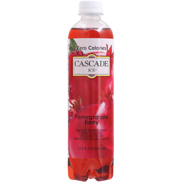 Water, Seltzer & Sparkling Water Cascade Ice Sparkling Water, Zero Calories, Pomegranate Berry hero