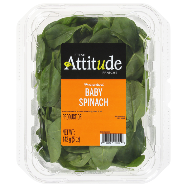 Packaged Vegetables & Fruits Fresh Attitude Baby Spinach, Prewashed hero