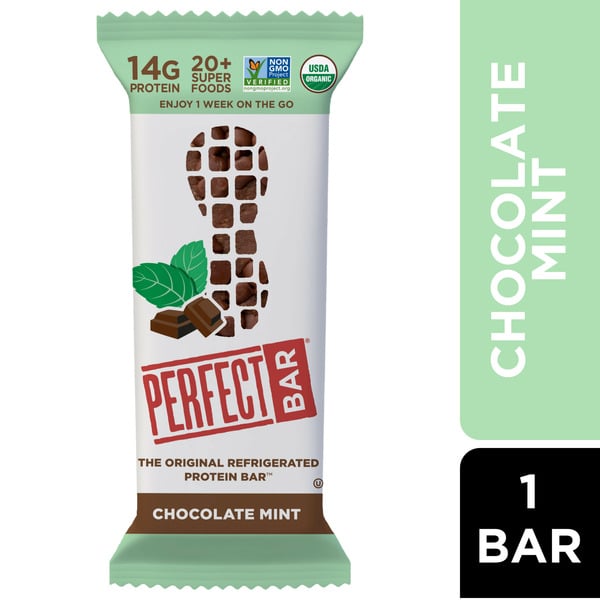 Energy & Granola Bars Perfect Snacks Chocolate Mint Peanut Butter Protein Bar, Gluten-Free hero