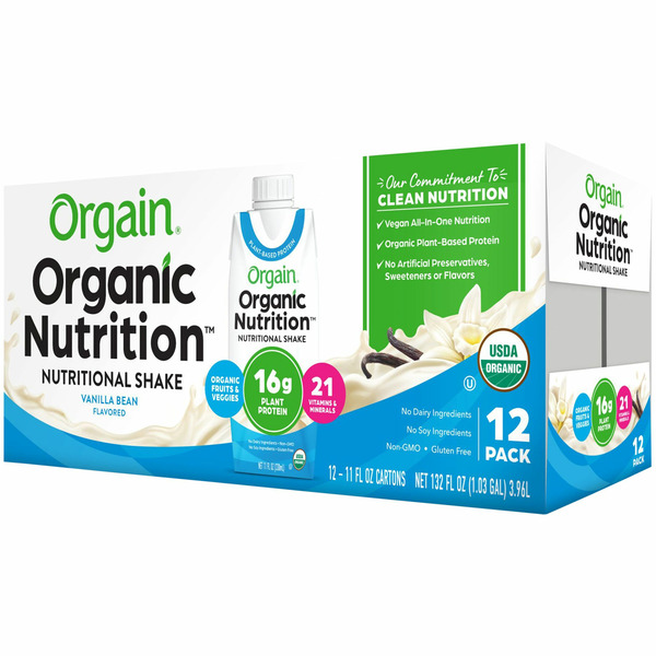 Other Grocery Orgain Organic Nutrition Vegan Protein Shake, Plant Based - Vanilla Bean hero