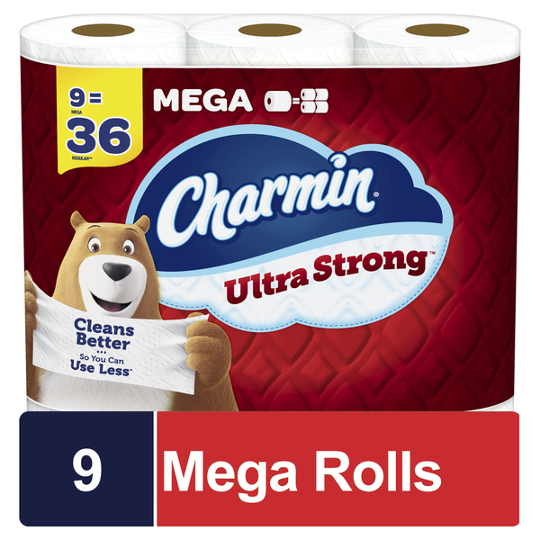 Paper Goods Charmin Ultra Strong Toilet Paper Mega Rolls hero