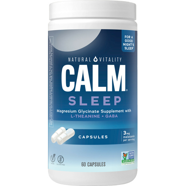 Vitamins & Supplements Natural Vitality CALM Sleep Magnesium Supplement Capsules hero