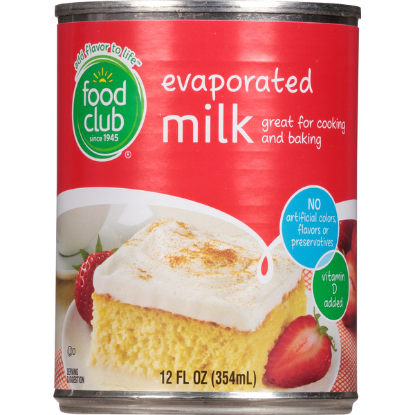 Baking Ingredients Food Club Milk, Evaporated hero