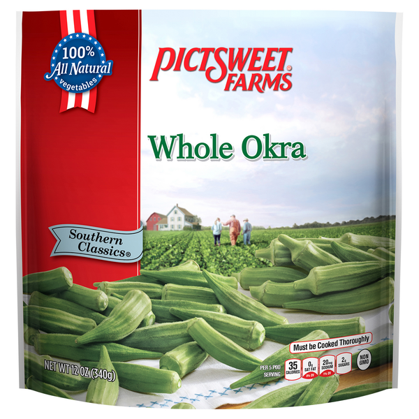 Frozen Produce Pictsweet Farms Stand Up Bag, Whole Okra hero