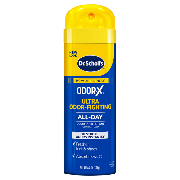 Foot Care Dr. Scholl's Powder Spray, Ultra Odor-Fighting, All Day hero