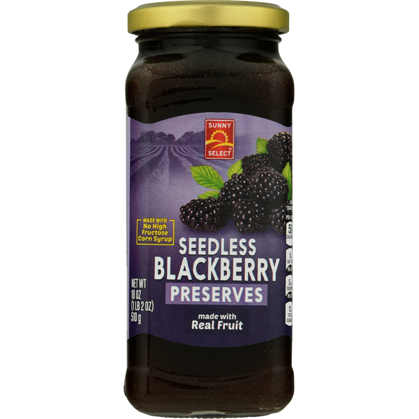 Sunny Select Preserves, Seedless, Blackberry hero