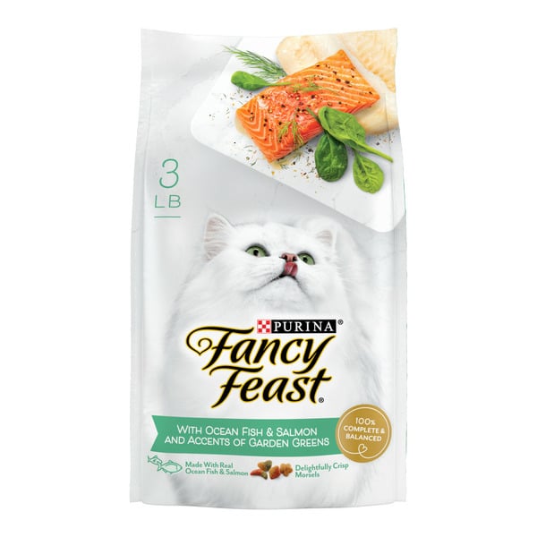 Cat Food & Care Purina Fancy Feast Dry Cat Food with Ocean Fish and Salmon hero