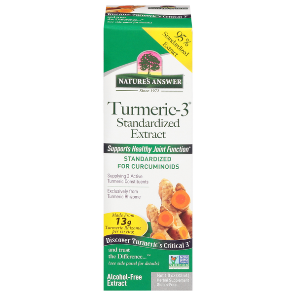 Vitamins & Supplements Nature's Answer Turmeric-3, Standardized Extract hero