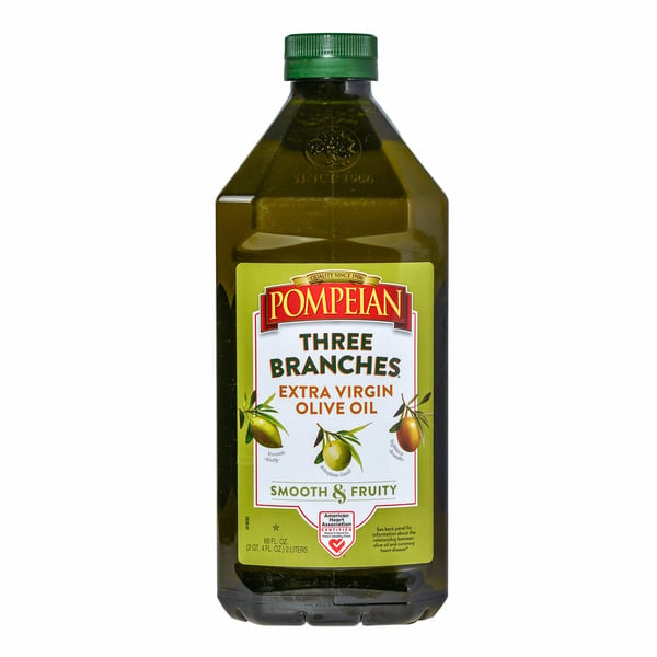 Cooking Oil & Spray Pompeian Three Branches Extra Virgin Olive Oil, 2 L hero