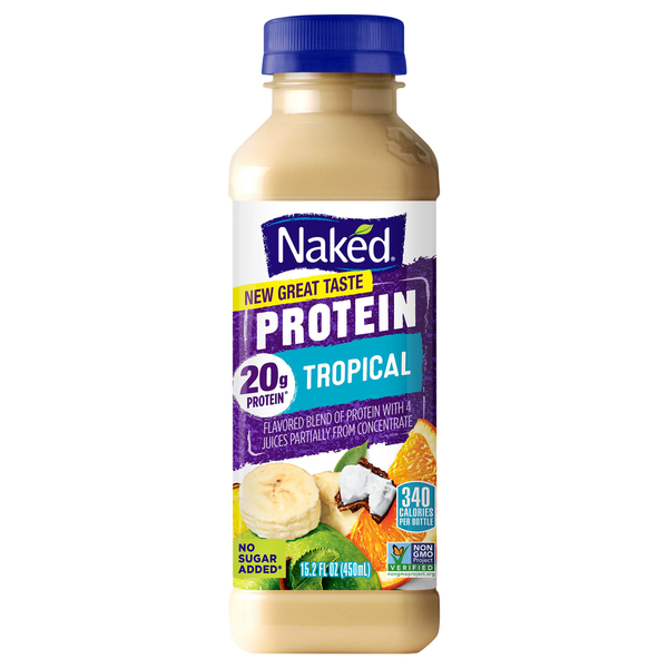 Refrigerated Naked Flavored Blend, Tropical hero