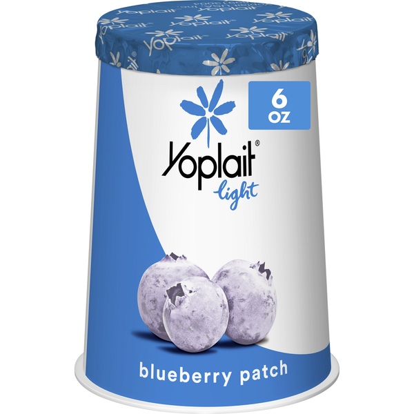 Yogurt Yoplait Light Blueberry Patch Fat Free Yogurt Cup hero