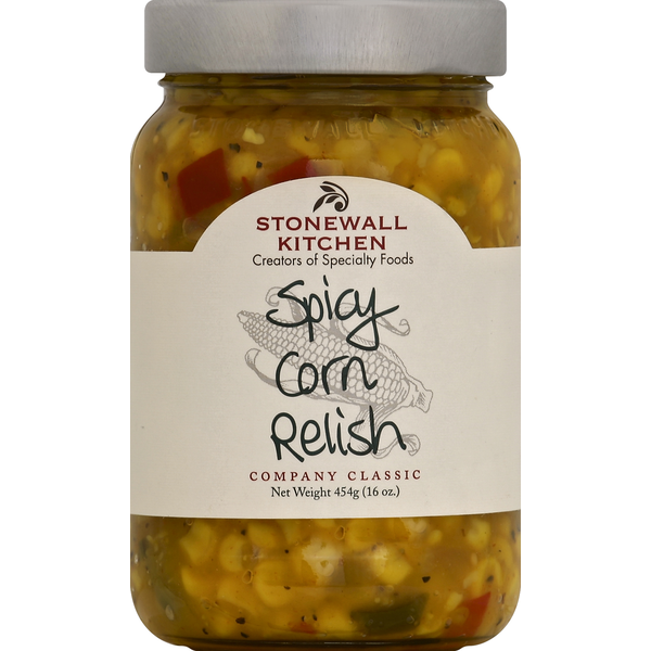 Chips & Pretzels Stonewall Kitchen Relish, Spicy Corn hero