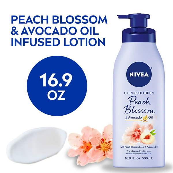 Body Lotions & Soap NIVEA Oil Infused Peach Blossom And Avocado Oil Lotion hero