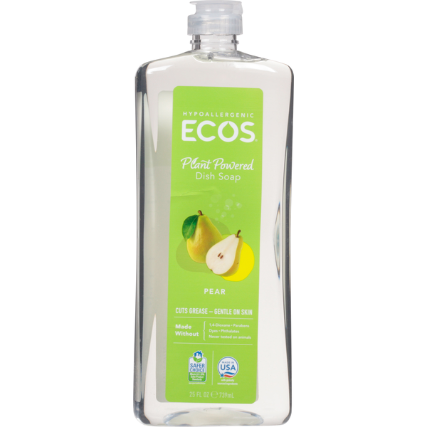 Dish Detergents Ecos Dish Soap, Pear, Hypoallergenic, Plant Powered hero