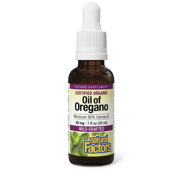 Supplement Combinations Natural Factors Oil Of Oregano 80% Carvacrol Certified Organic hero