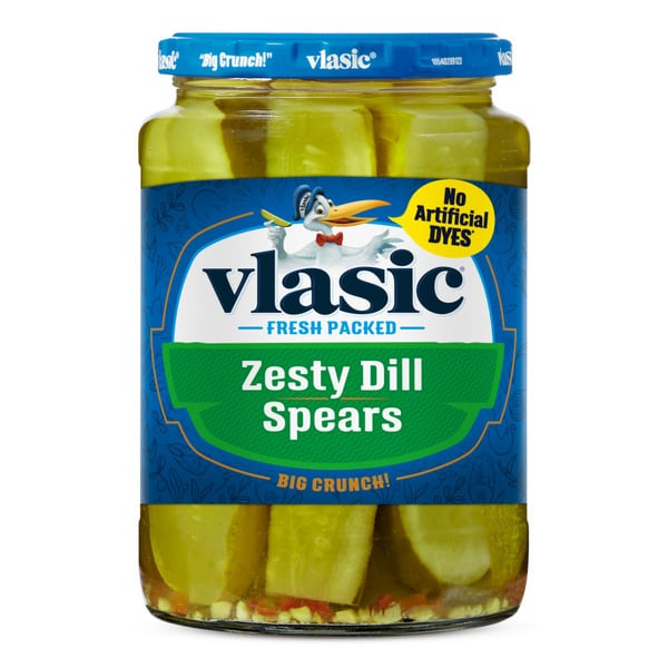 Pickles, Peppers & Olives Vlasic Keto Friendly Zesty Dill Pickle Spears hero