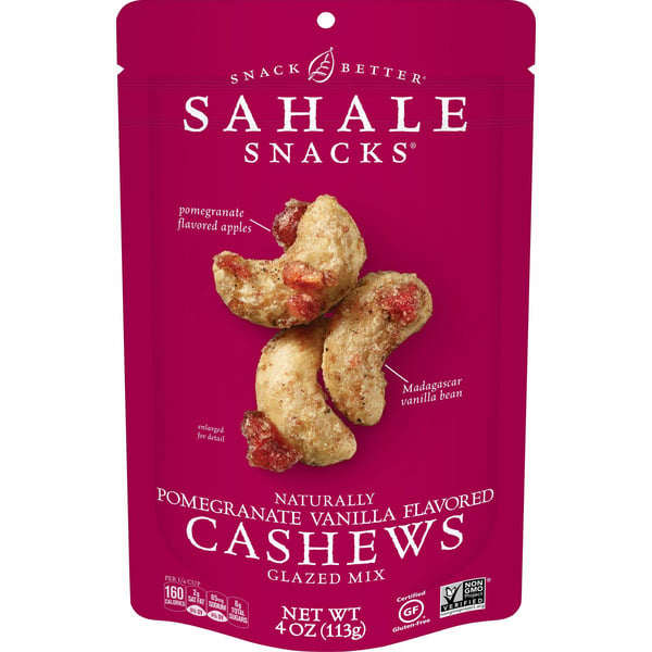 Nuts, Seeds & Dried Fruit Sahale Snacks Cashews, Pomegranate Vanilla Flavored hero