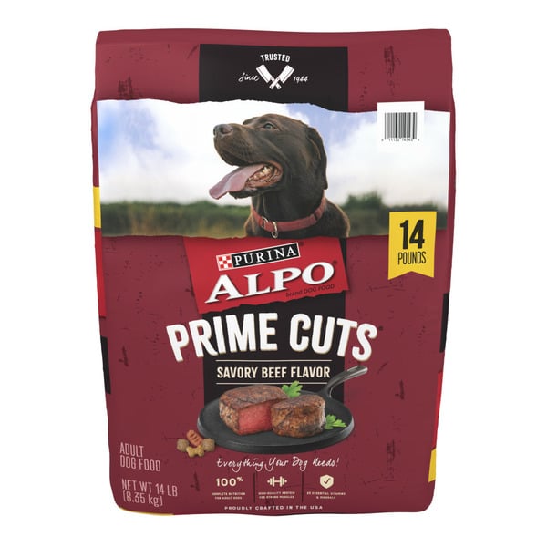 Dog Food Purina Dry Dog Food Kibble Prime Cuts Savory Beef Flavor hero