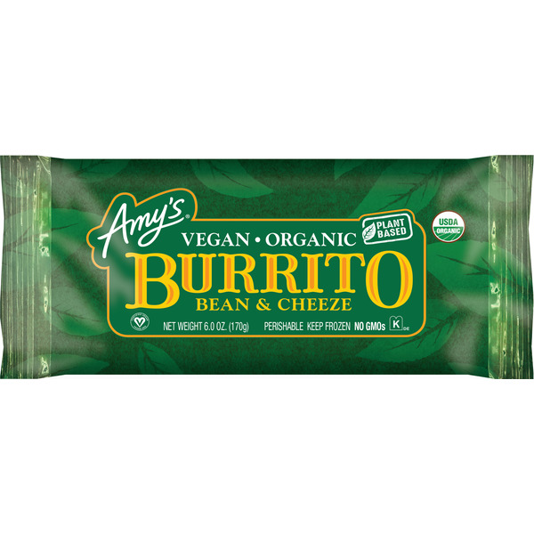 Frozen Meals Amy's Kitchen Vegan Bean & Cheeze Burrito hero