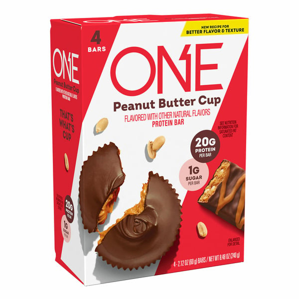 Candy & Chocolate ONE Peanut Butter Cup Flavored Protein Bars hero