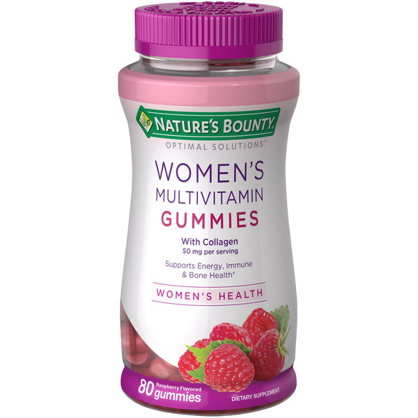 Vitamins & Supplements Nature's Bounty Women's Multivitamin Gummies, Raspberry hero