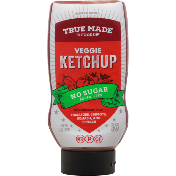 Condiments True Made Foods Veggie Ketchup hero